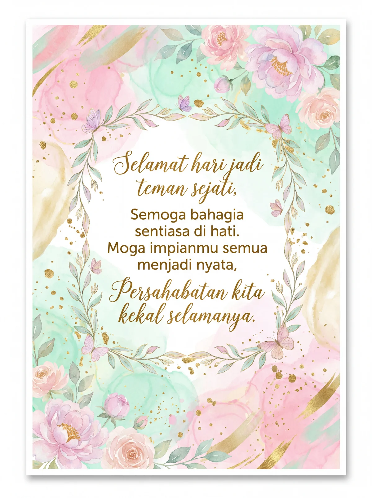 ucapan hari jadi untuk kawan baik