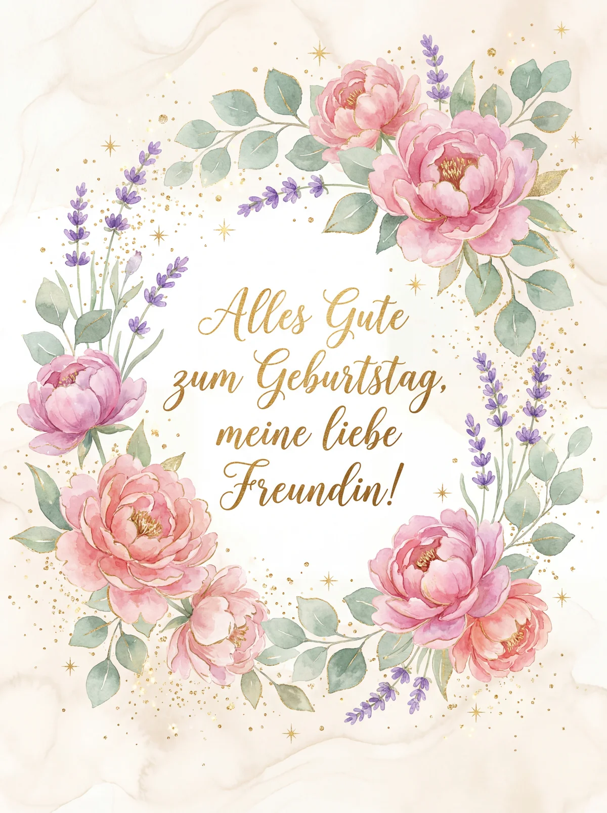 Alles Gute zum Geburtstag für meine liebe Freundin!