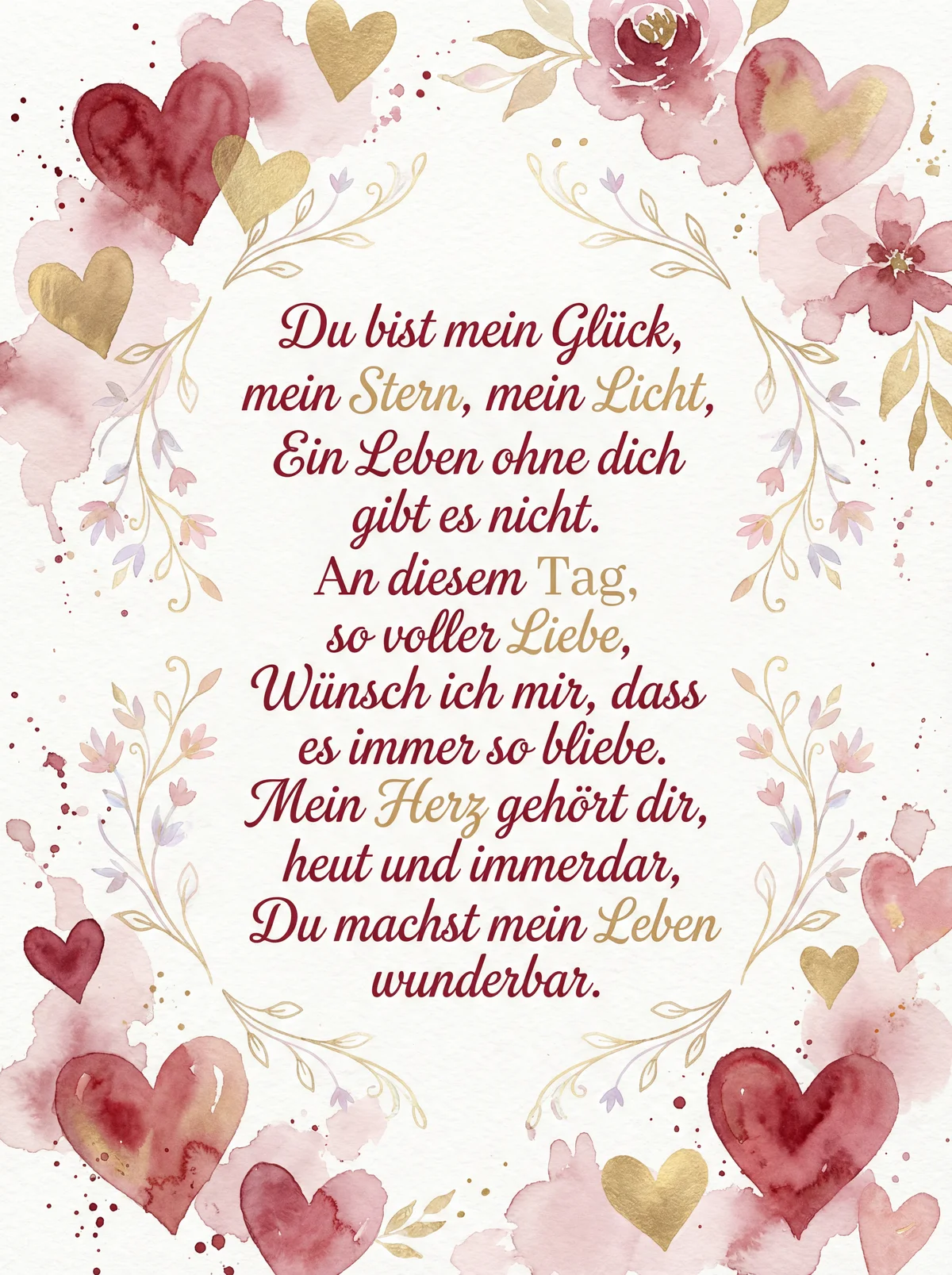 Valentinstag Grußkarte für Schatz