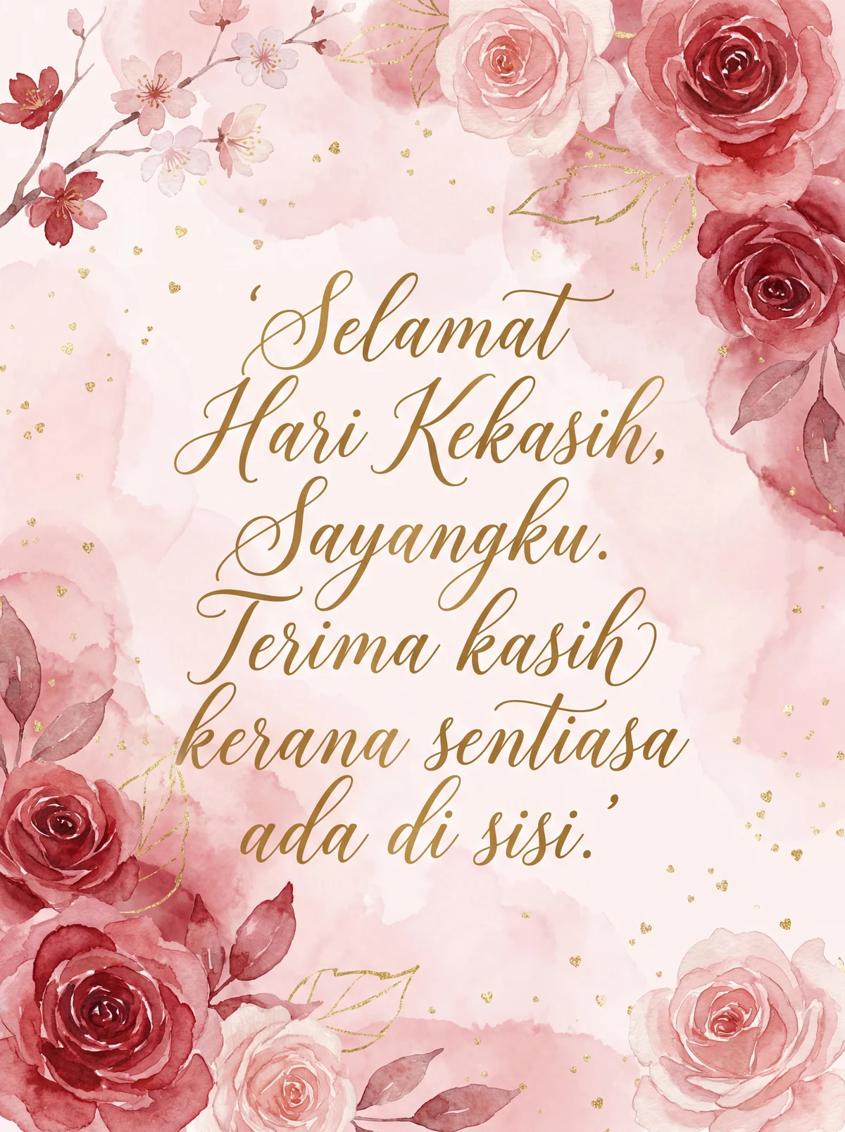 Ucapan Hari Kekasih untuk isteri tersayang