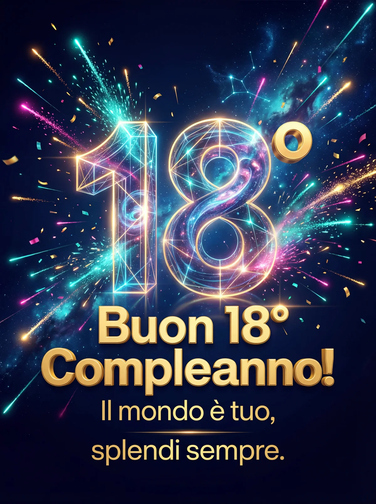 biglietto di auguri compleanno 18 anni nipote