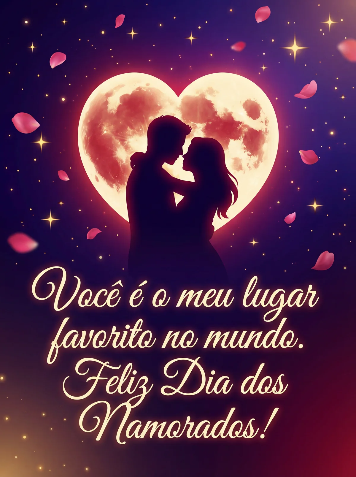 Cartão de Dia dos Namorados para meu amor