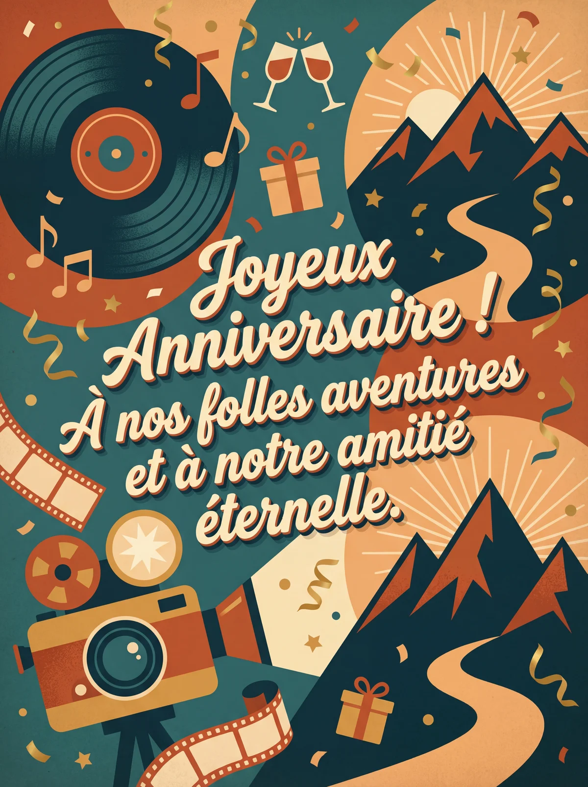 carte d'anniversaire pour un ami