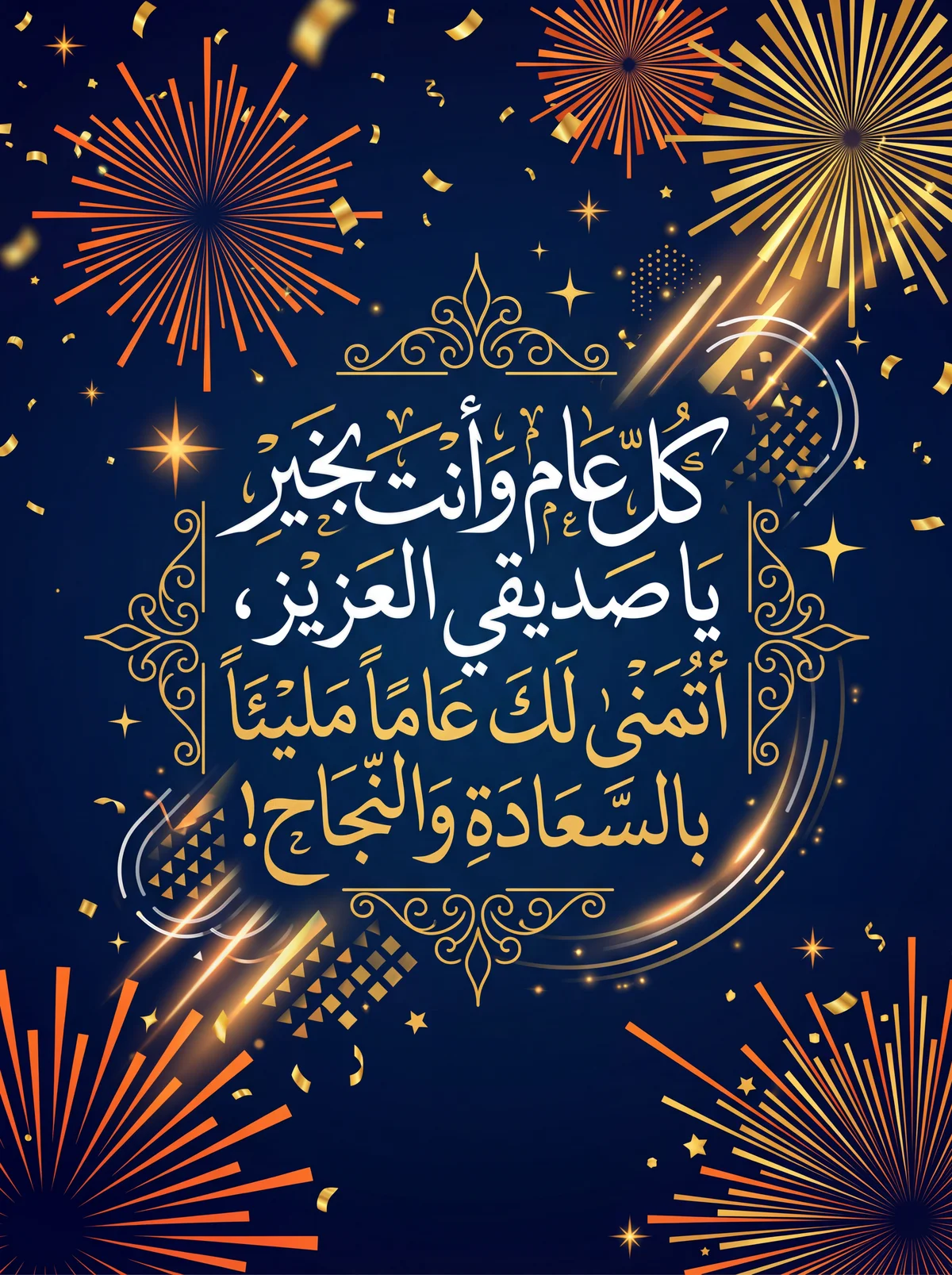 تهنئة عيد ميلاد سعيد لصديقي