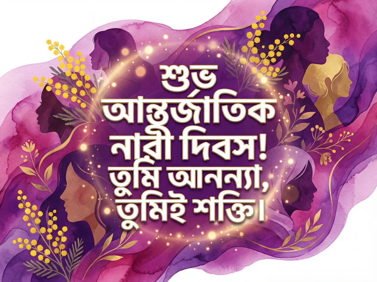 আন্তর্জাতিক নারী দিবসের জন্য শুভেচ্ছা বার্তা