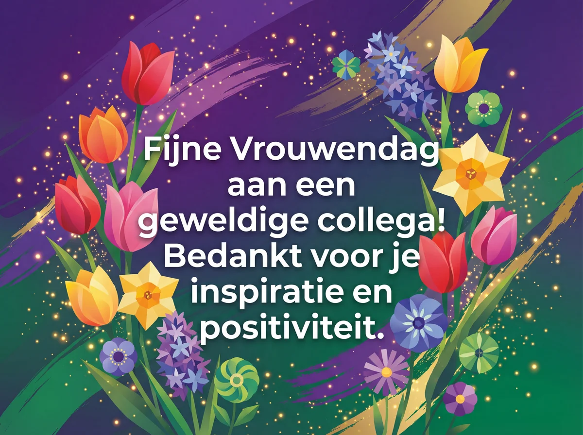 Wenskaart voor Internationale Vrouwendag aan een gewaardeerd...