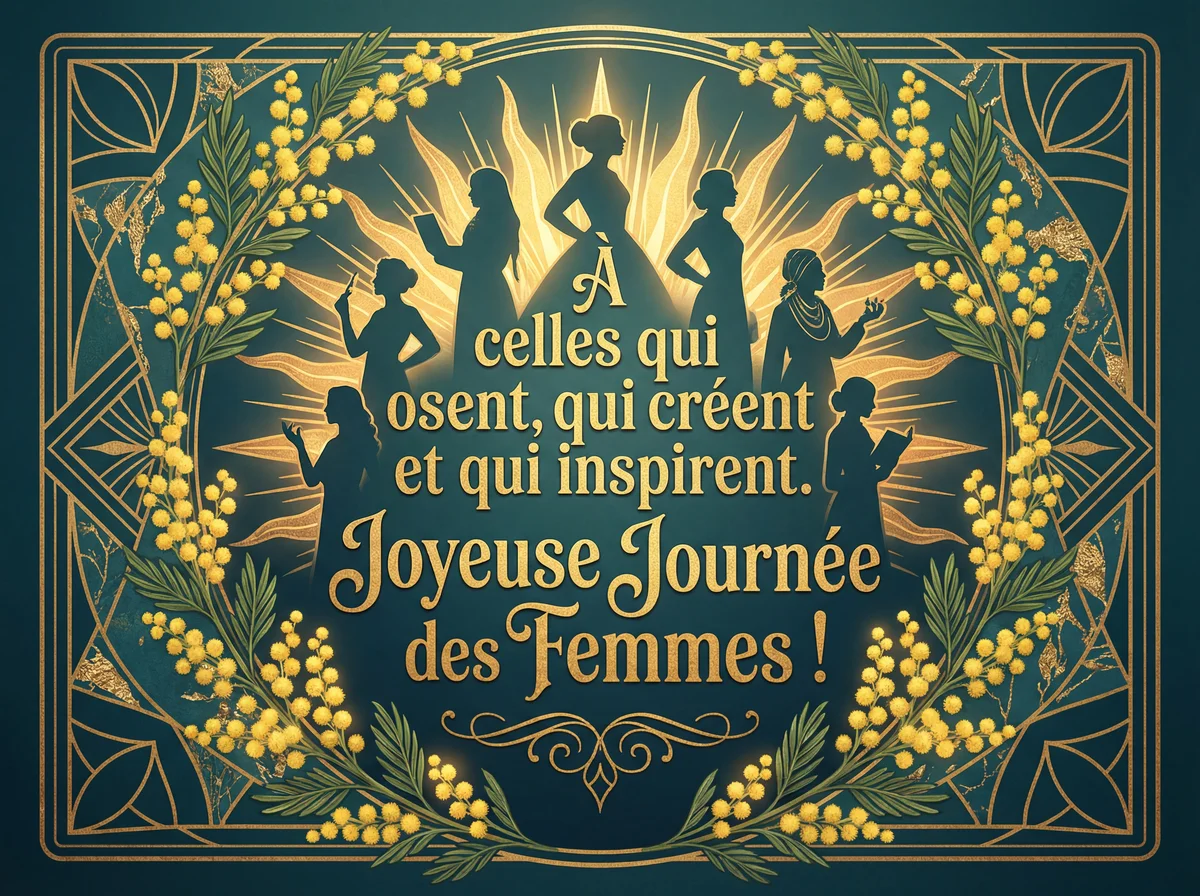 Carte de vœux pour la Journée Internationale des Femes