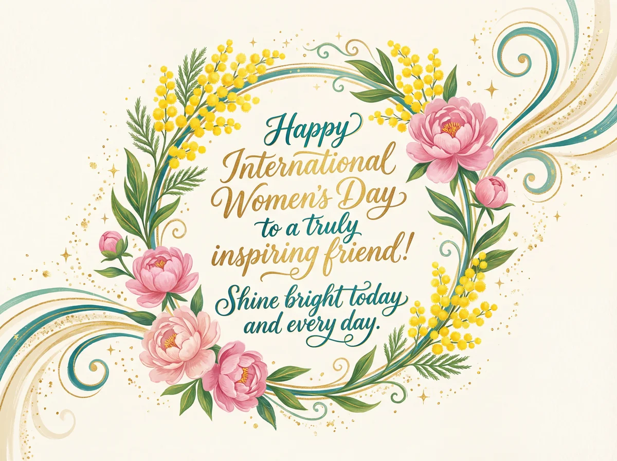 Happy International Women's Day message for a friend