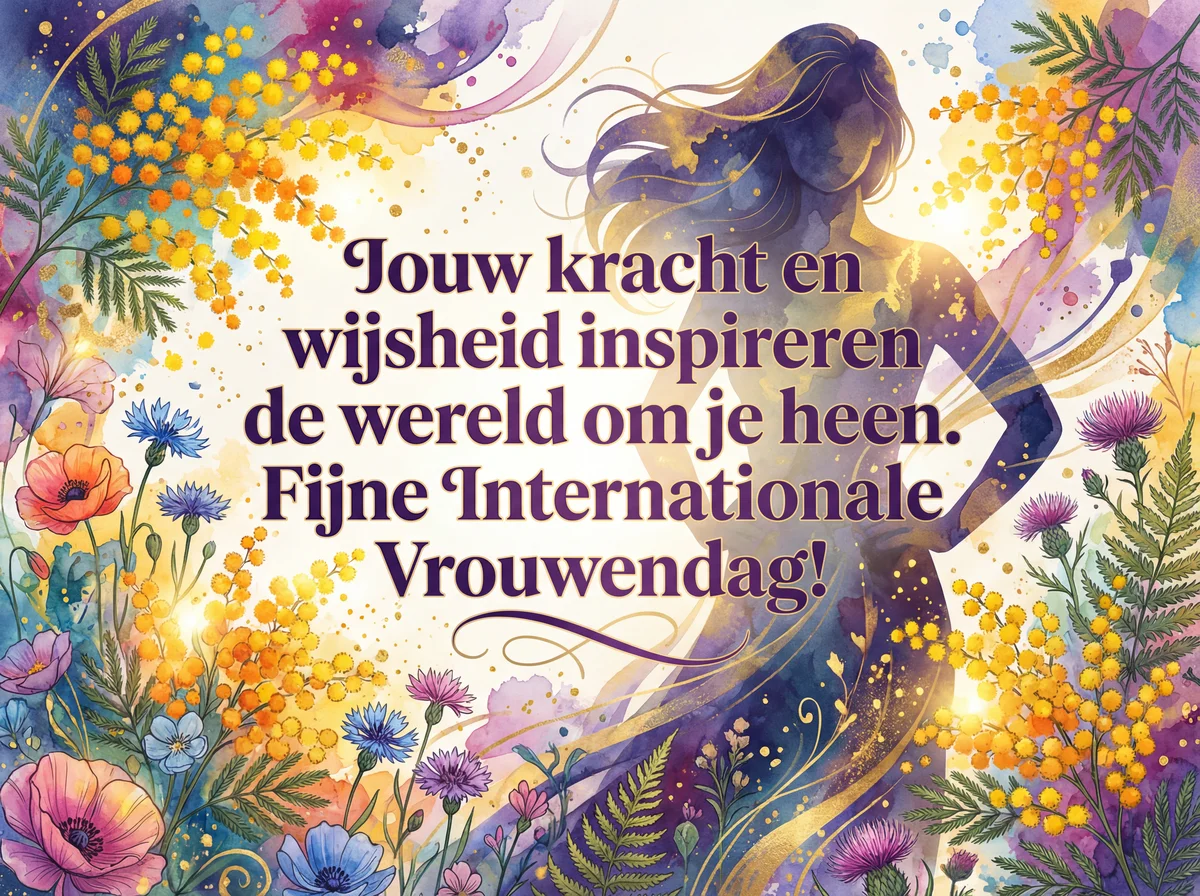 Internationale Vrouwendag felicitatie voor een inspirerende ...