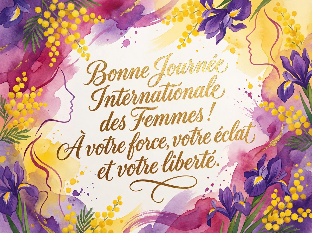 Carte de vœux pour la Journée Internationale des Femmes