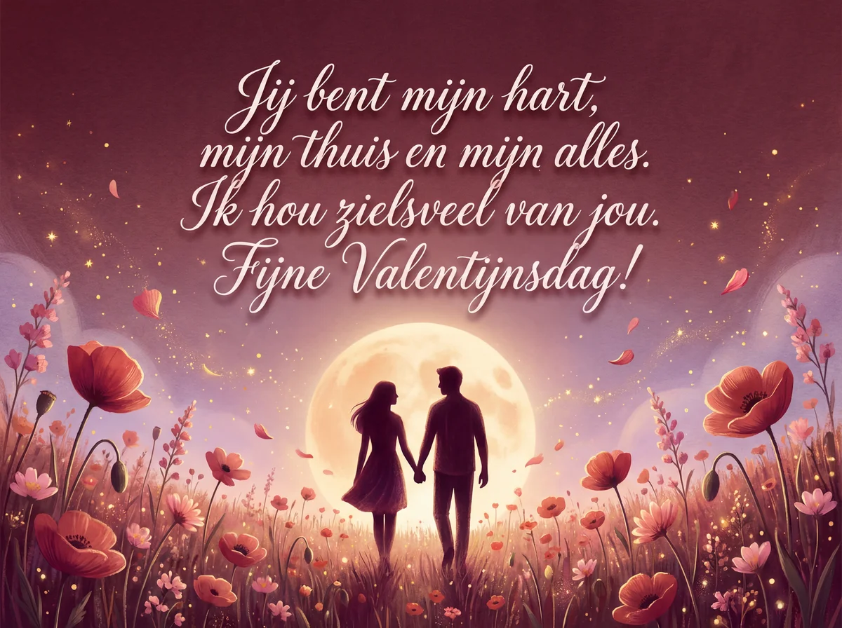 Valentijnsdag kaartje voor mijn liefste partner