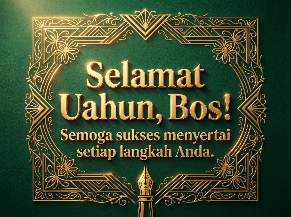 Ucapan selamat ulang tahun untuk bos