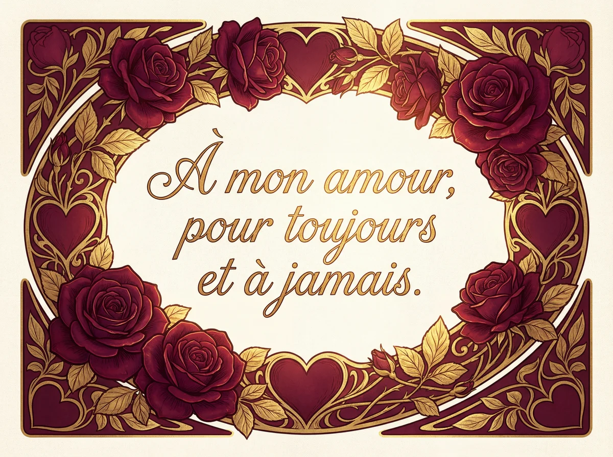 Carte de Saint-Valentin pour mon amour