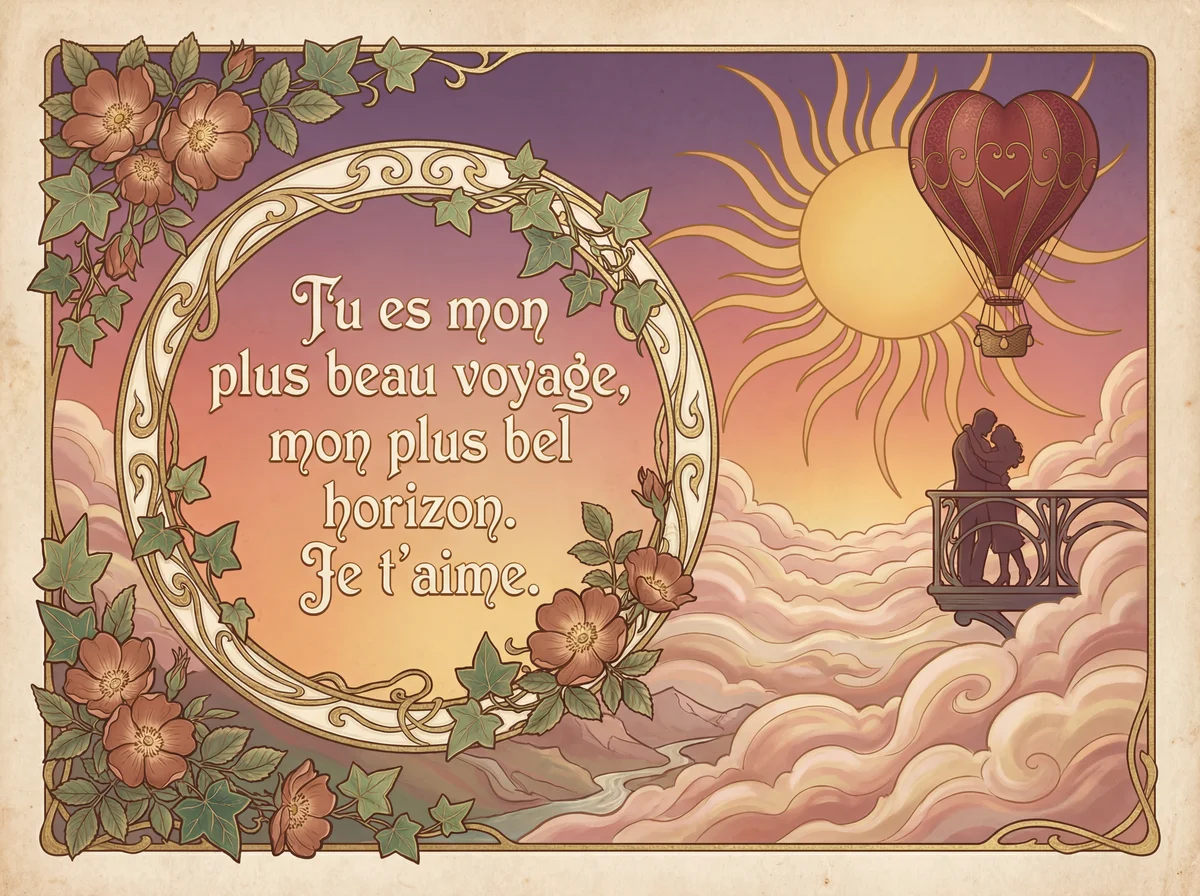 Message romantique pour carte de Saint-Valentin
