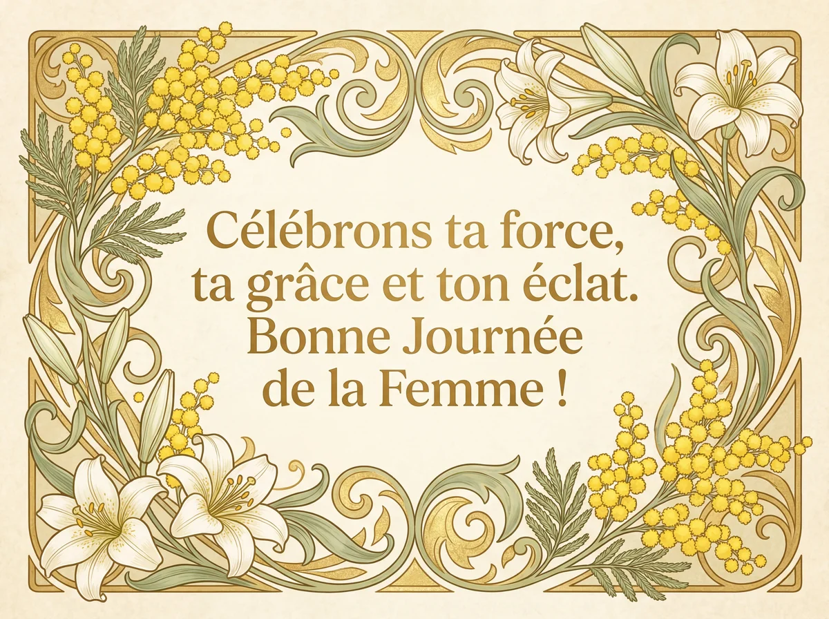 Idée de message pour la Journée Internationale des Femmes