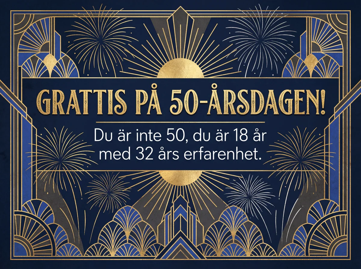 grattis på födelsedagen text till 50-åring