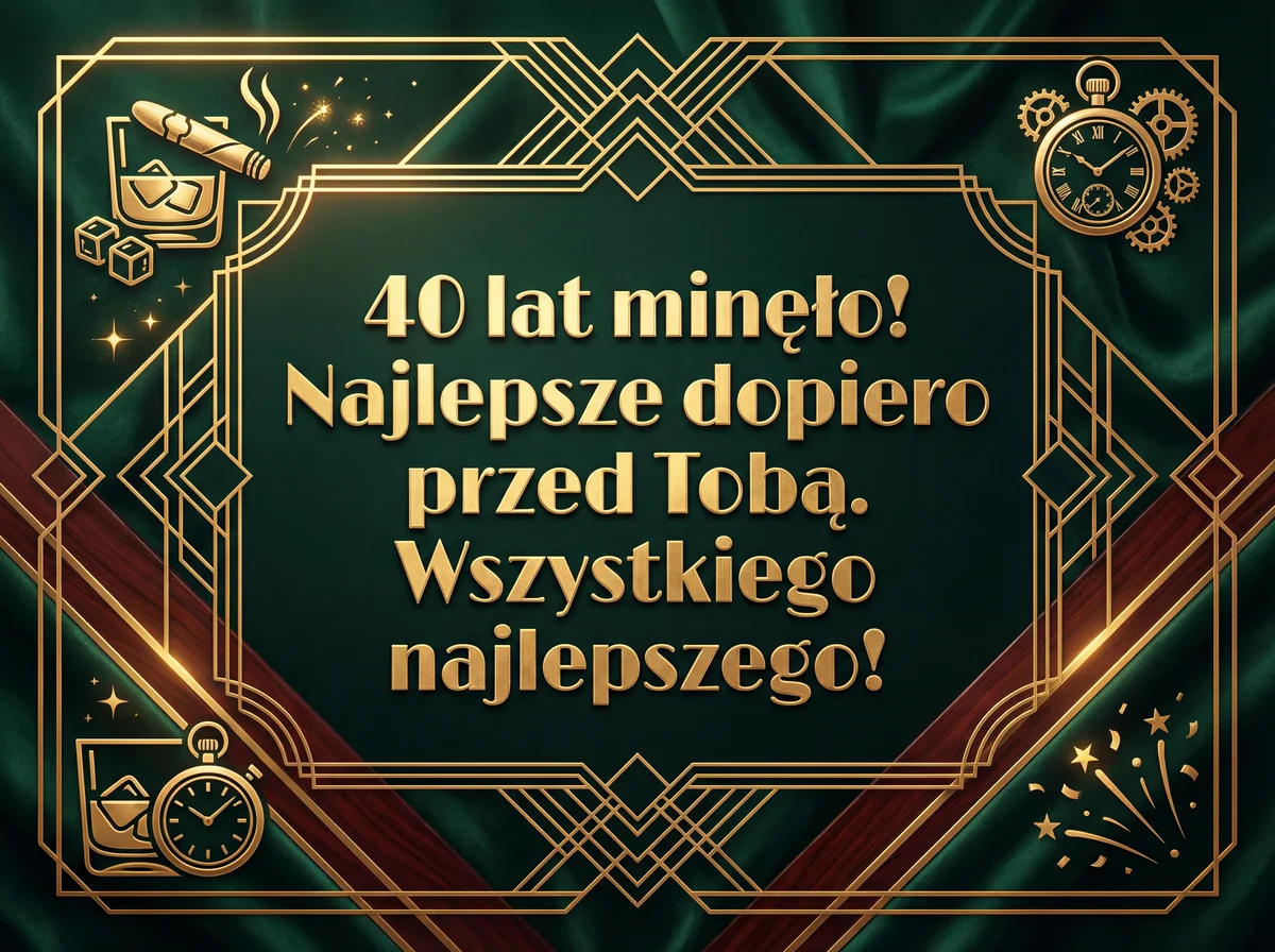 życzenia urodzinowe dla mężczyzny na 40. urodziny