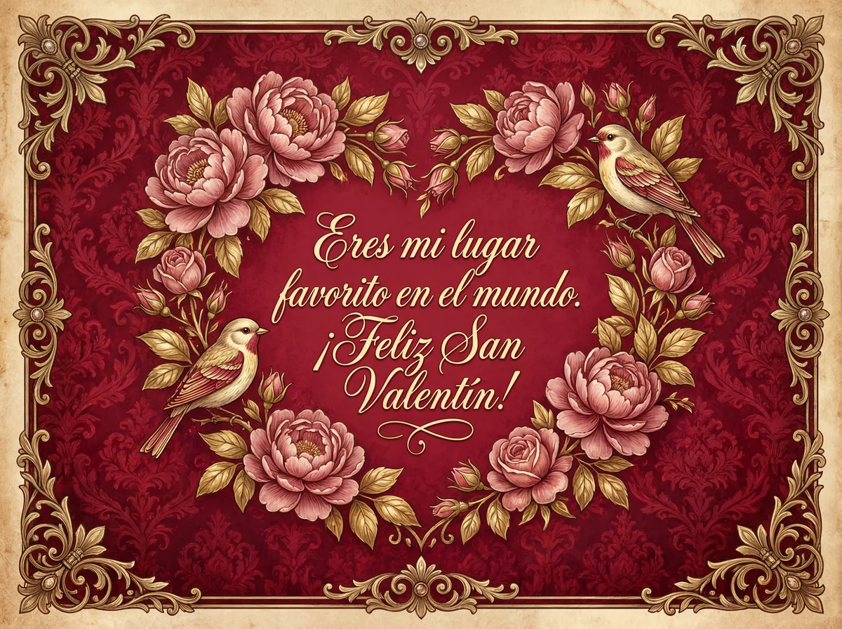 Tarjeta de San Valentín para mi amor