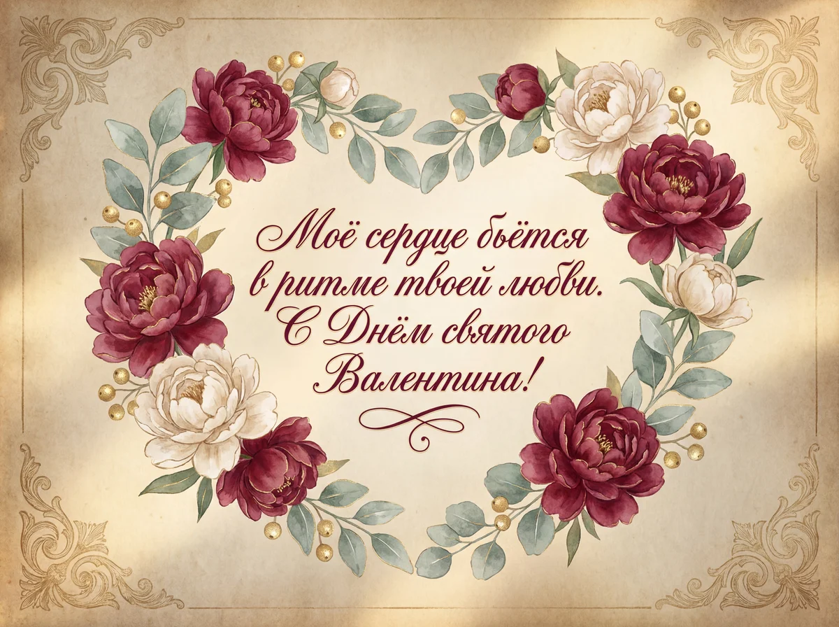 С Днем всех влюбленных! Открытка для второй половинки