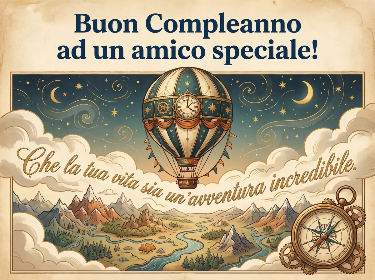 biglietto di buon compleanno per un amico speciale
