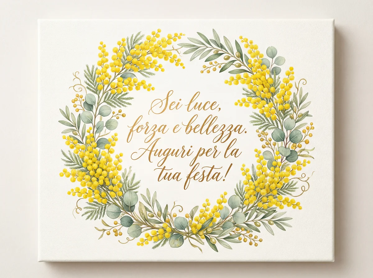 Biglietto di auguri per la Festa della Donna