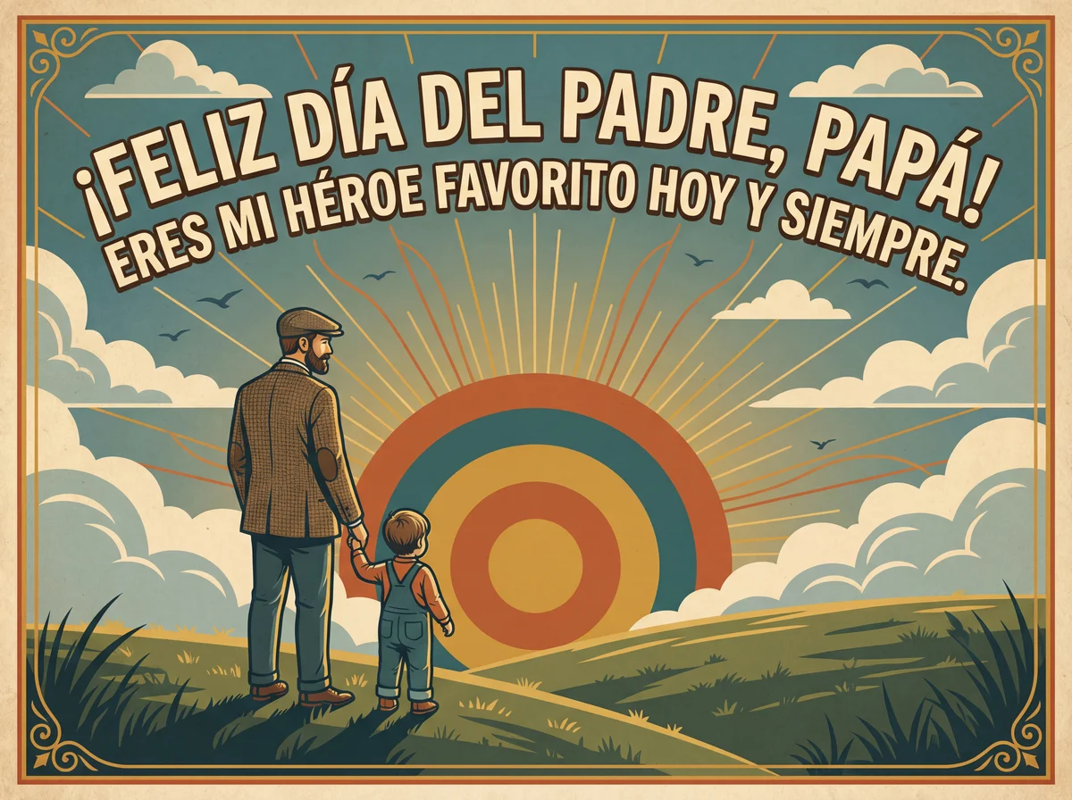 Felicitaciones para papá en el Día del Padre