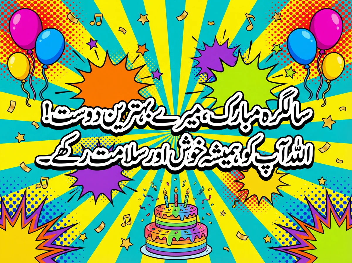 دوست کو سالگرہ کی مبارک باد