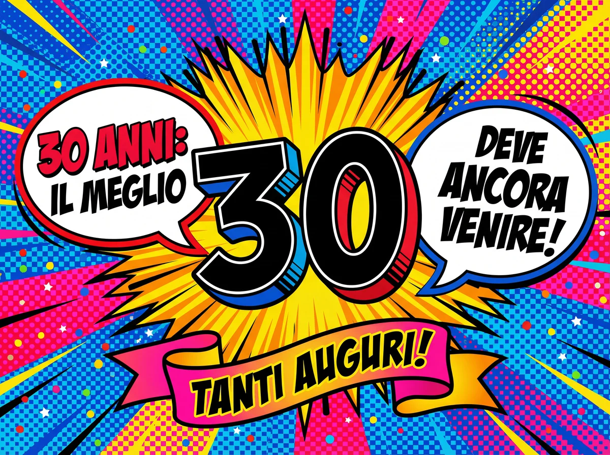 auguri per il tuo 30° compleanno