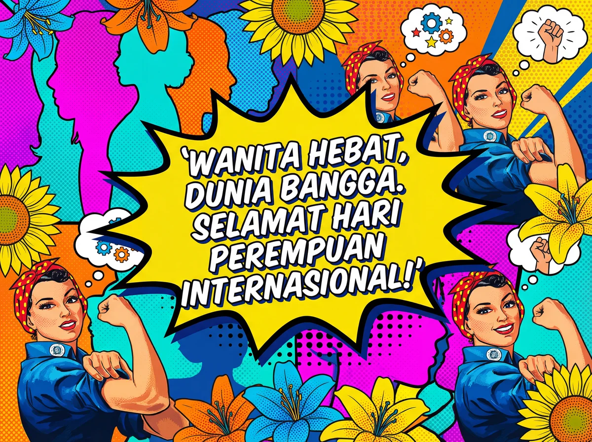 Kartu ucapan Hari Perempuan Internasional