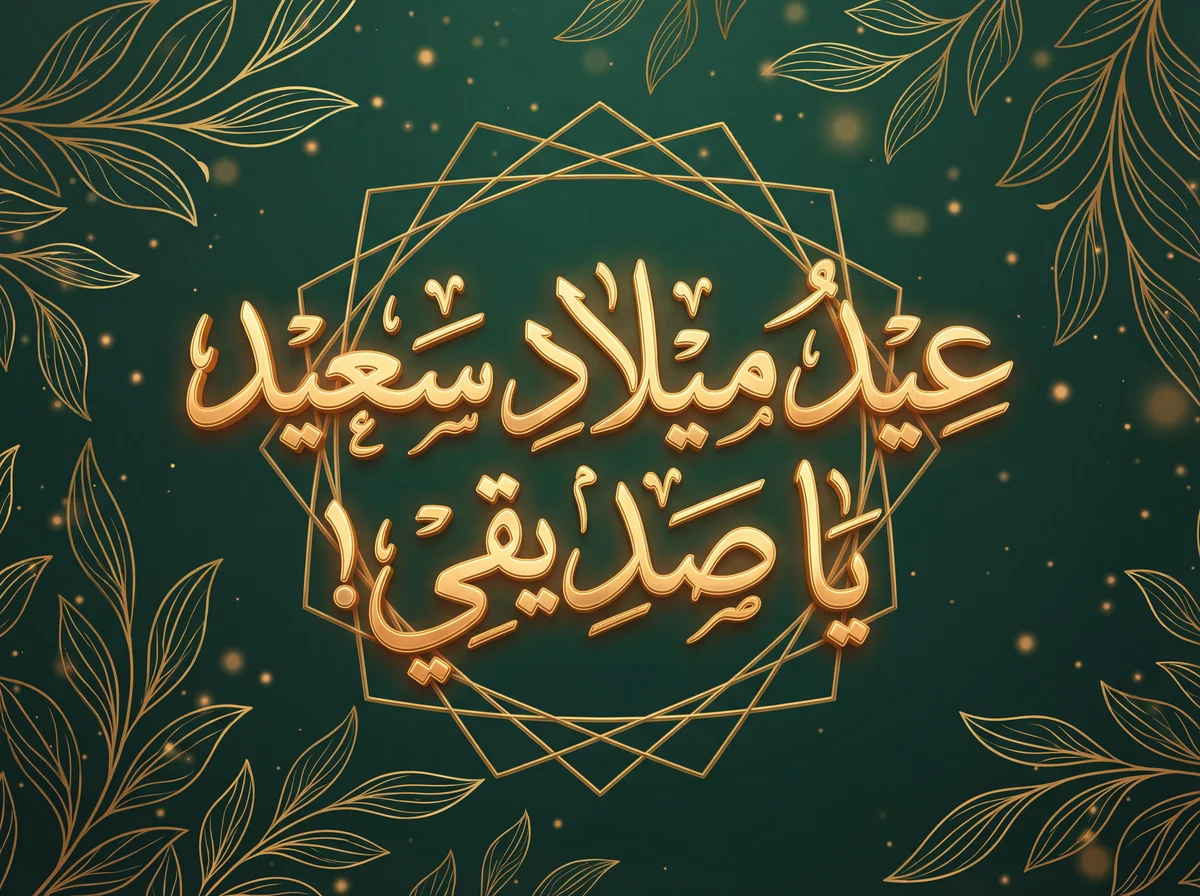 عيد ميلاد سعيد يا صديقي