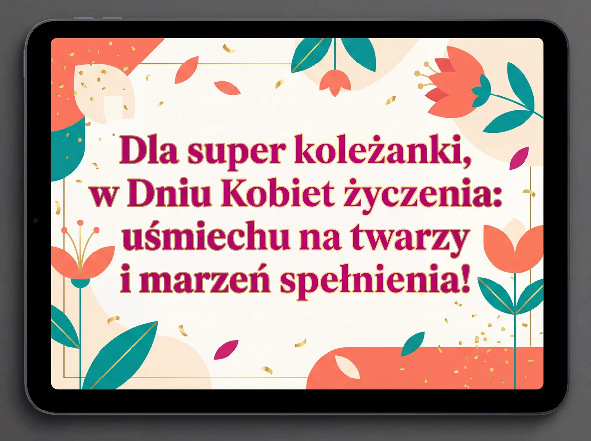 życzenia na Dzień Kobiet dla koleżanki z pracy