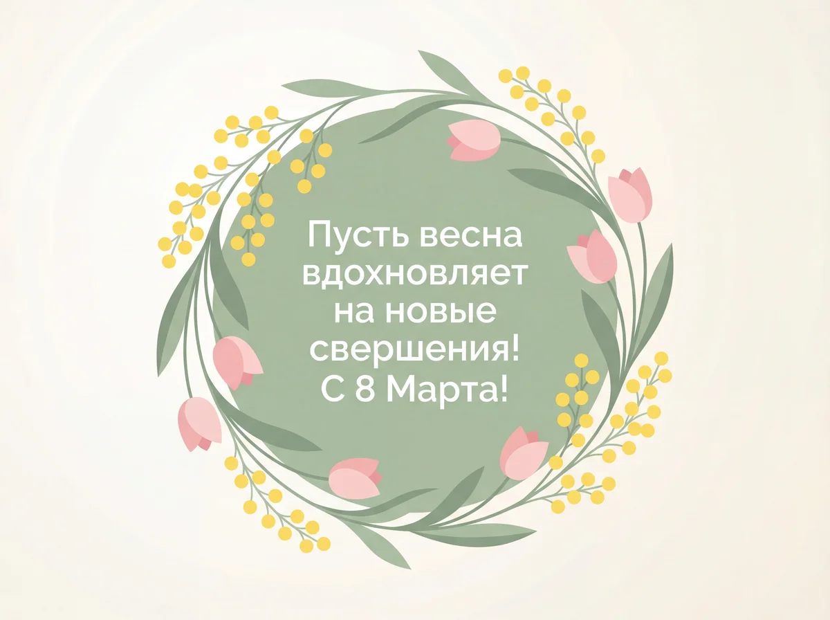 Поздравление с 8 марта коллеге
