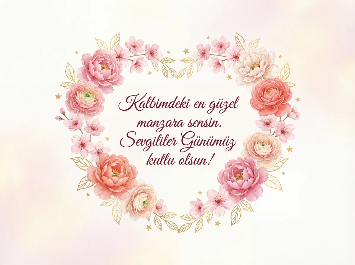 Sevgililer Günü için romantik bir mesaj