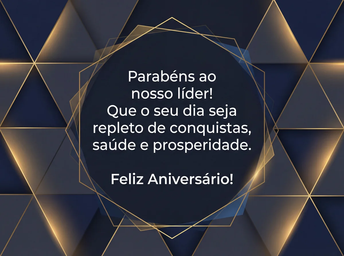 cartão de aniversário para meu chefe