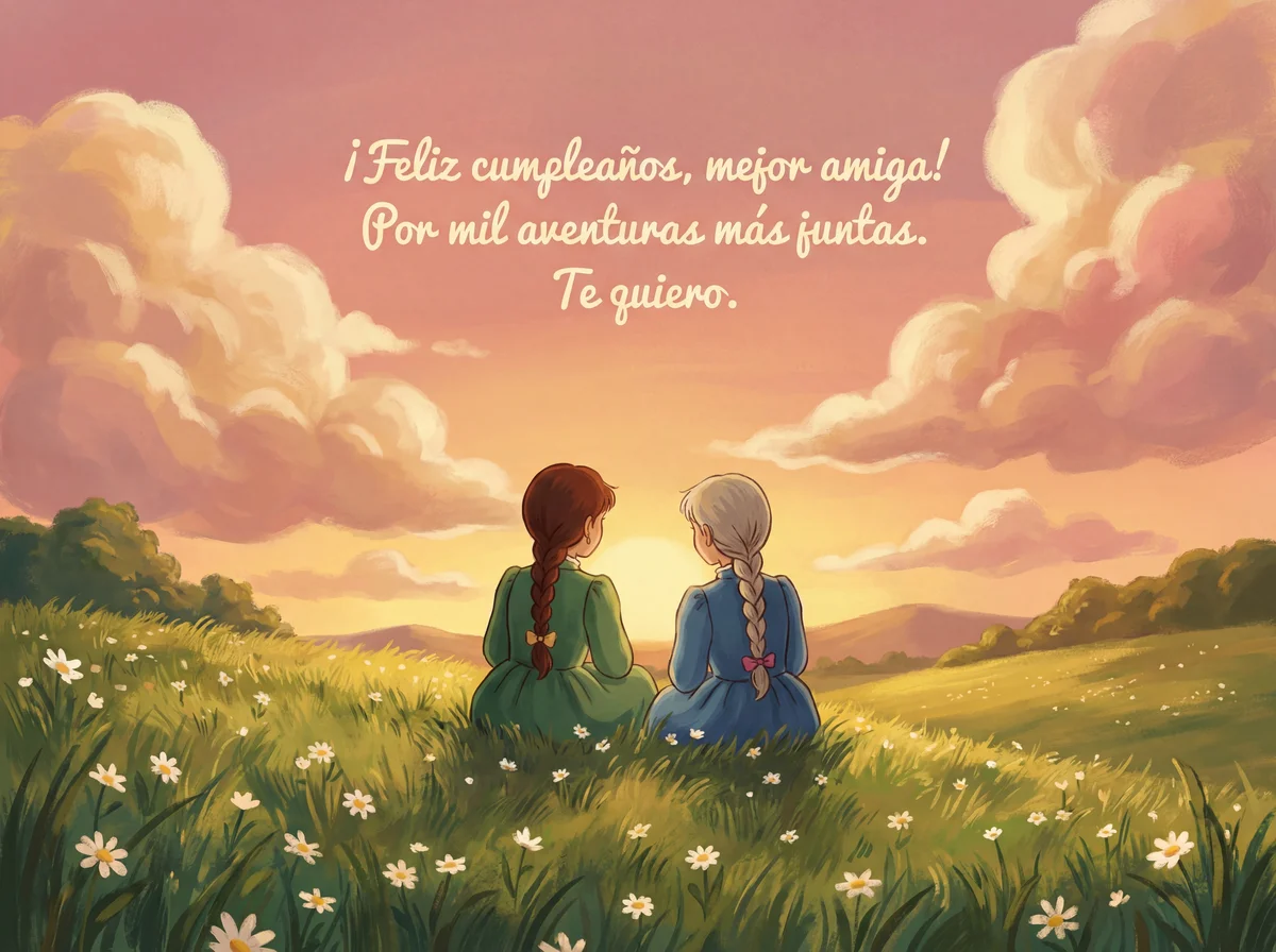 tarjeta de cumpleaños para mi mejor amiga