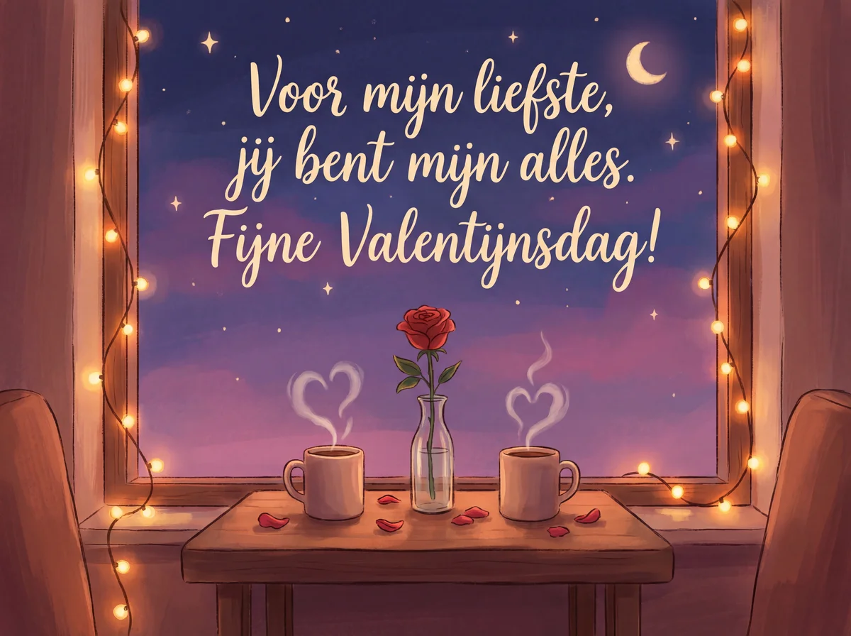 Valentijnsdag kaartje voor mijn liefste