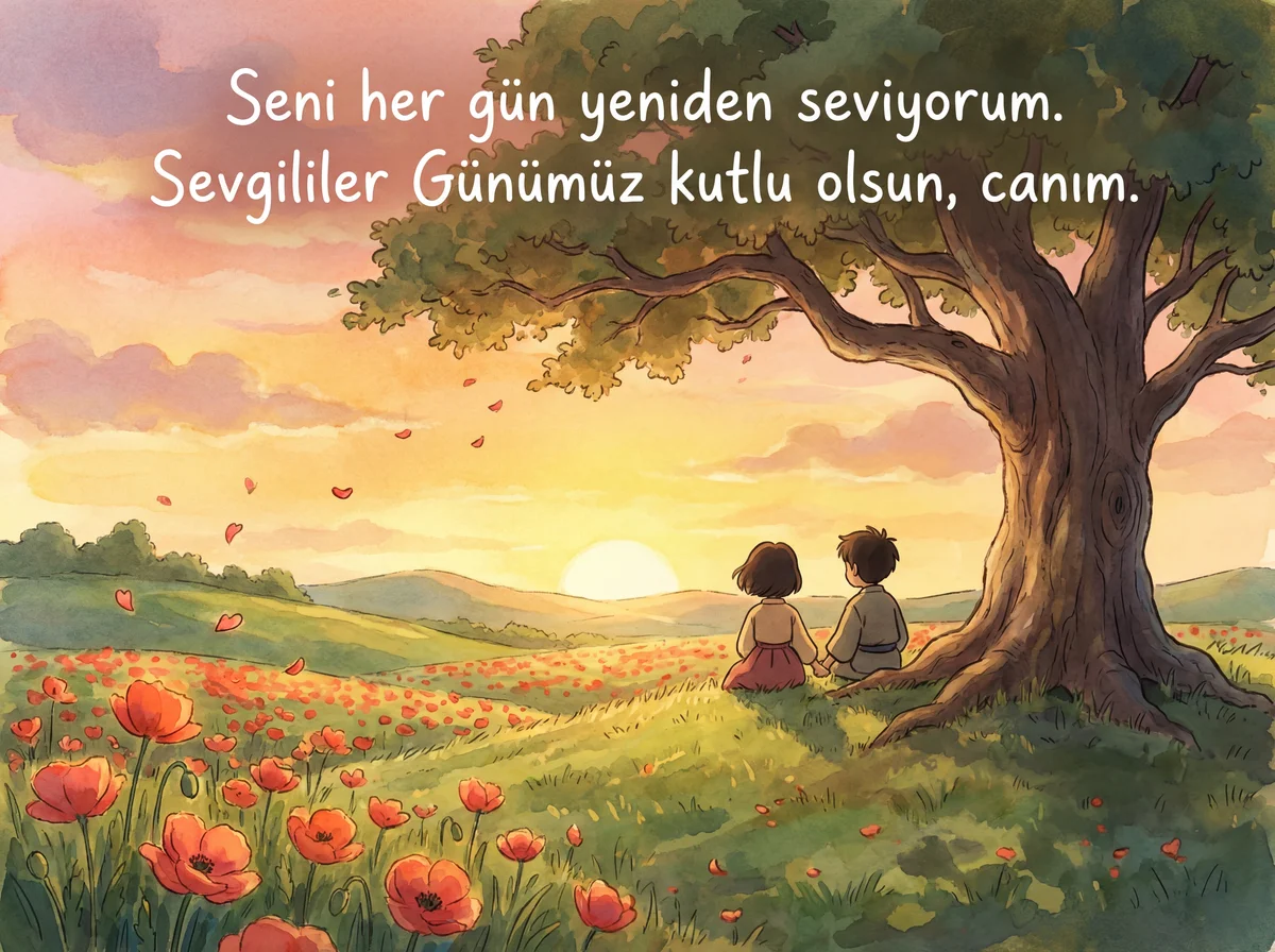 Sevgililer Günü için tatlı bir mesaj