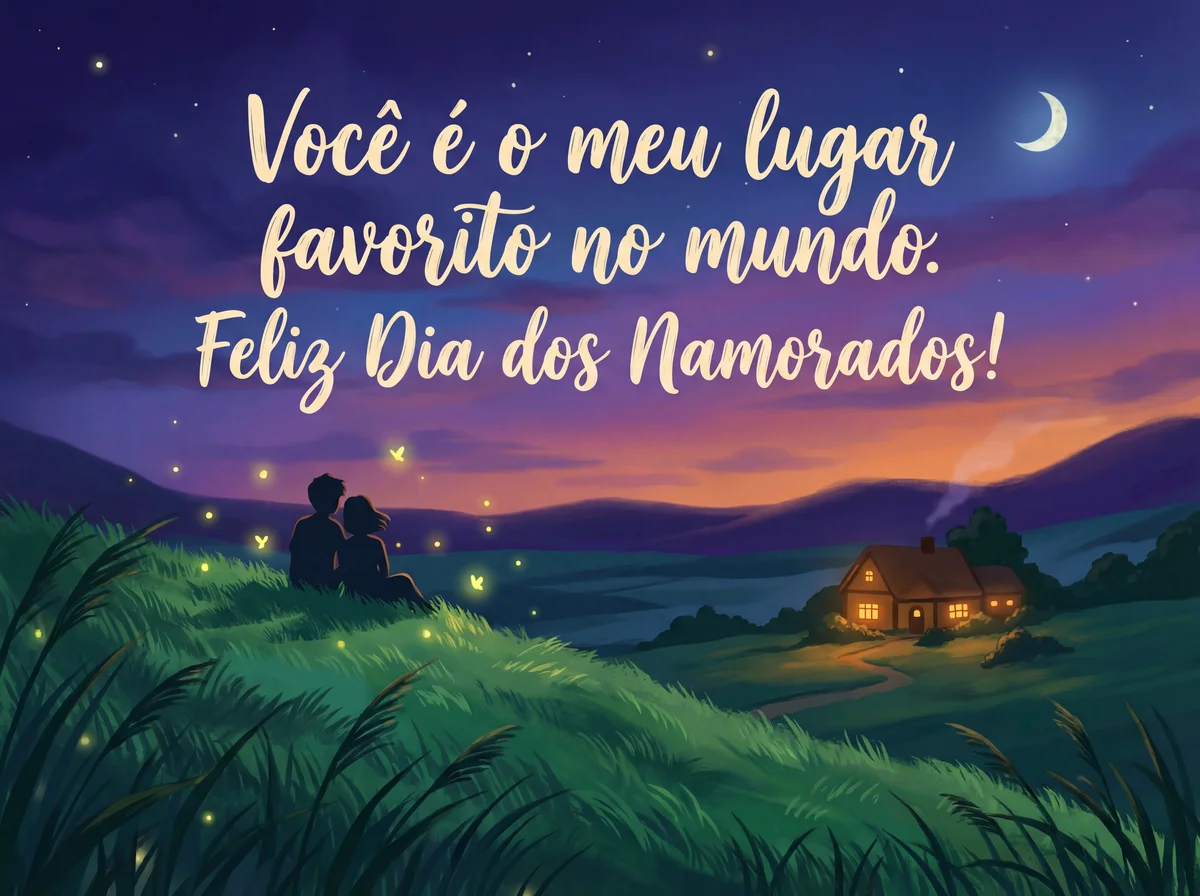 Cartão de Dia dos Namorados para a pessoa amada