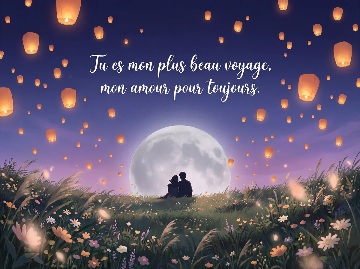 Carte de Saint-Valentin pour mon amour