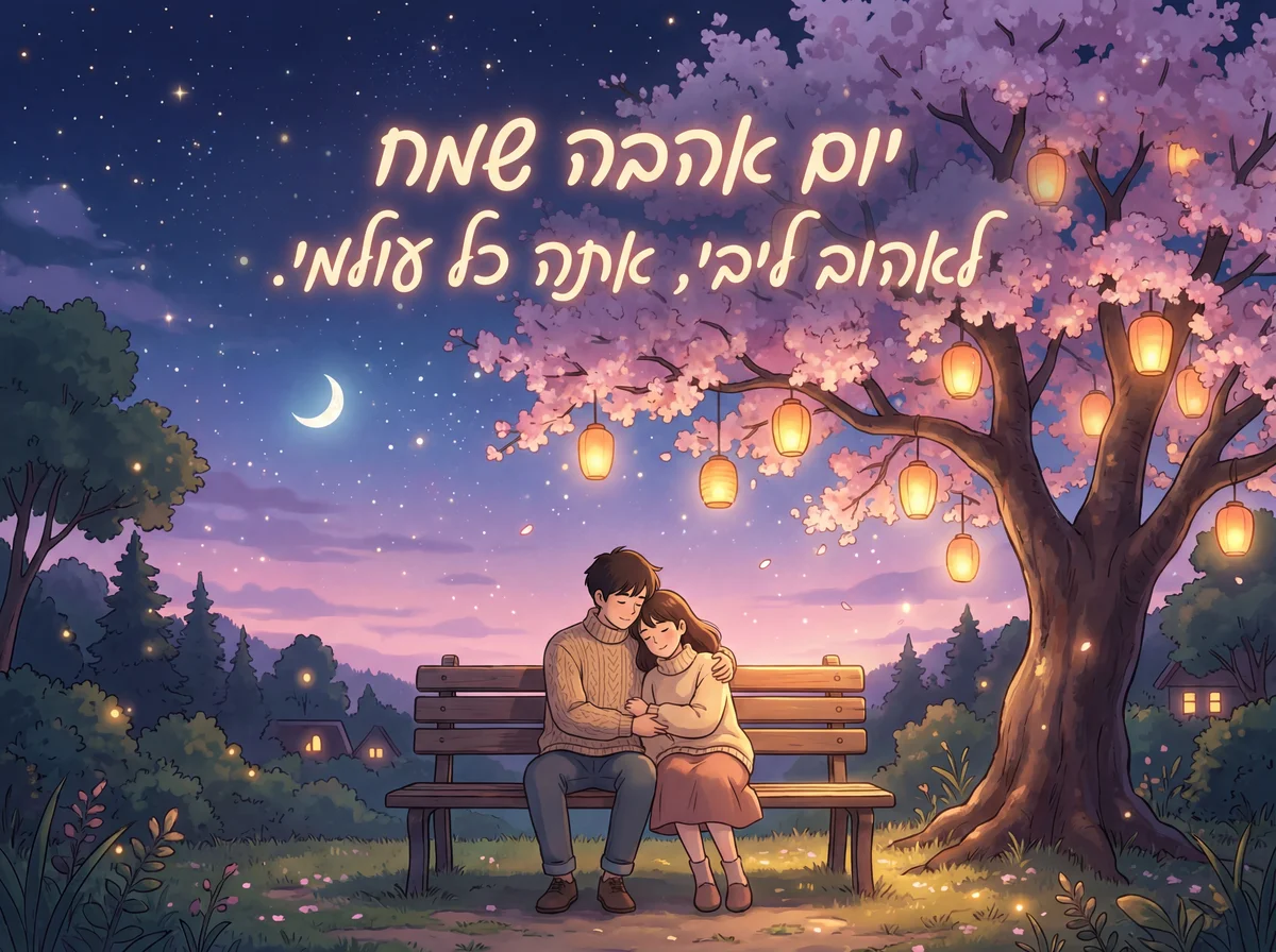 איחולים לבביים ליום האהבה לאהוב ליבי