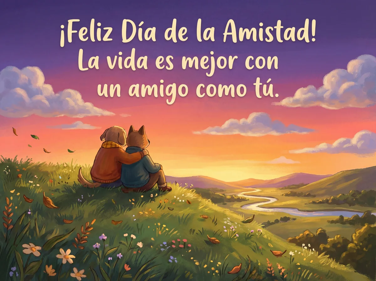 Tarjeta para mi mejor amigo en el Día del Amor y la Amistad