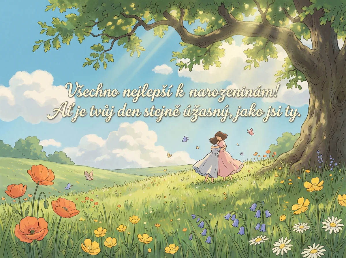 narozeninové přání pro kamarádku