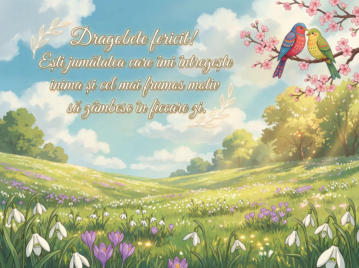 felicitare de Dragobete pentru iubita mea