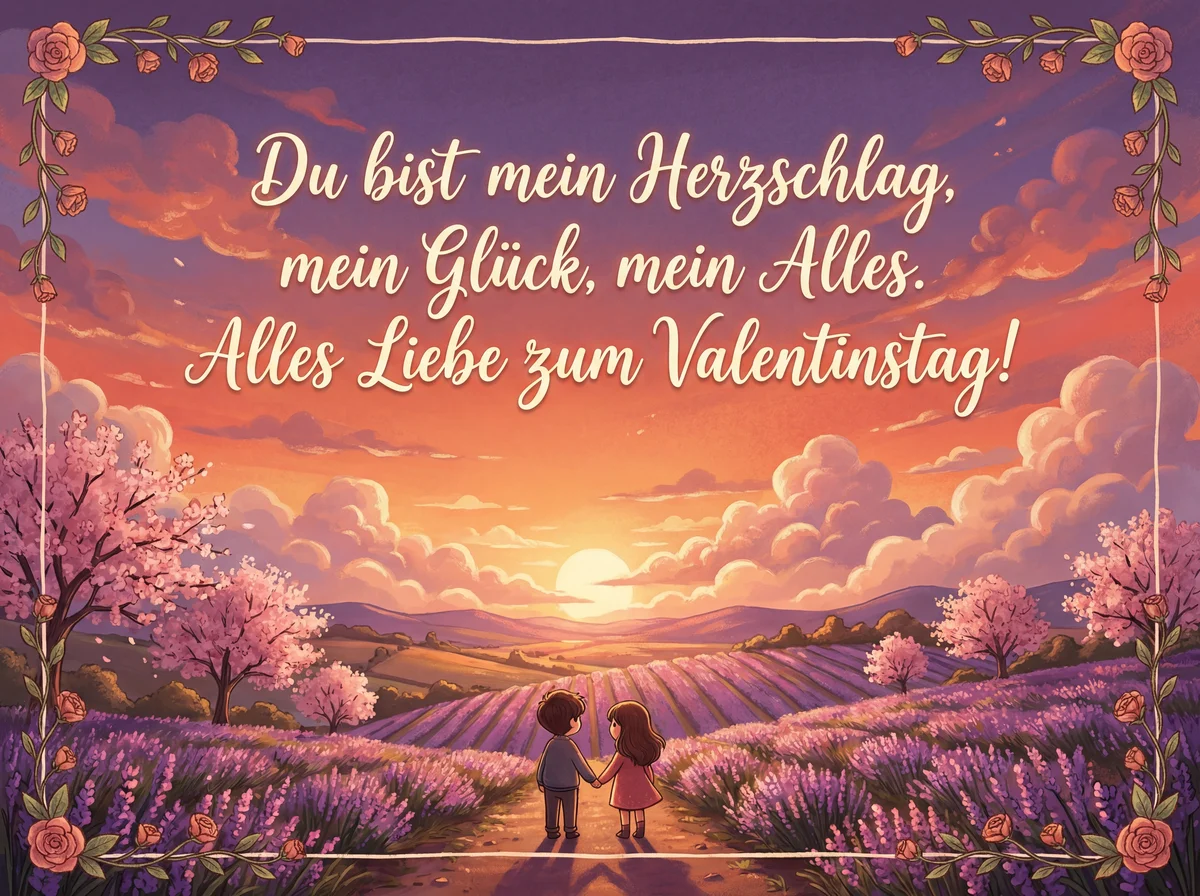 Valentinstagsgruß für meine große Liebe