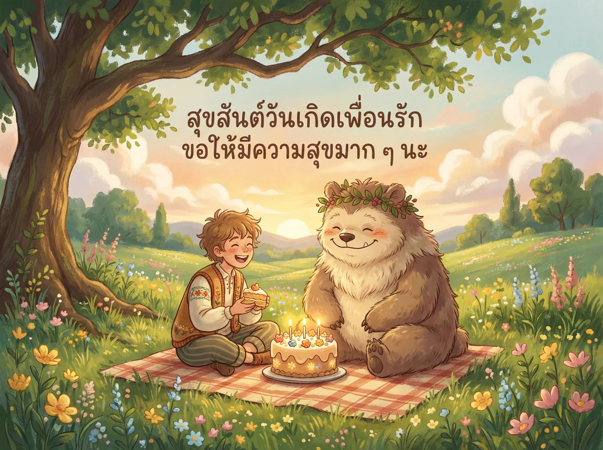 สุขสันต์วันเกิดเพื่อนรัก ขอให้มีความสุขมากๆ