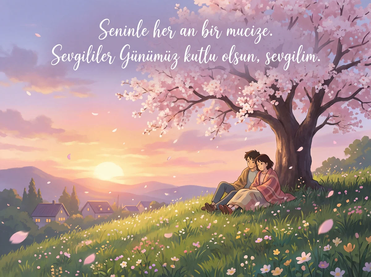 Sevgililer Günü için romantik kart mesajı