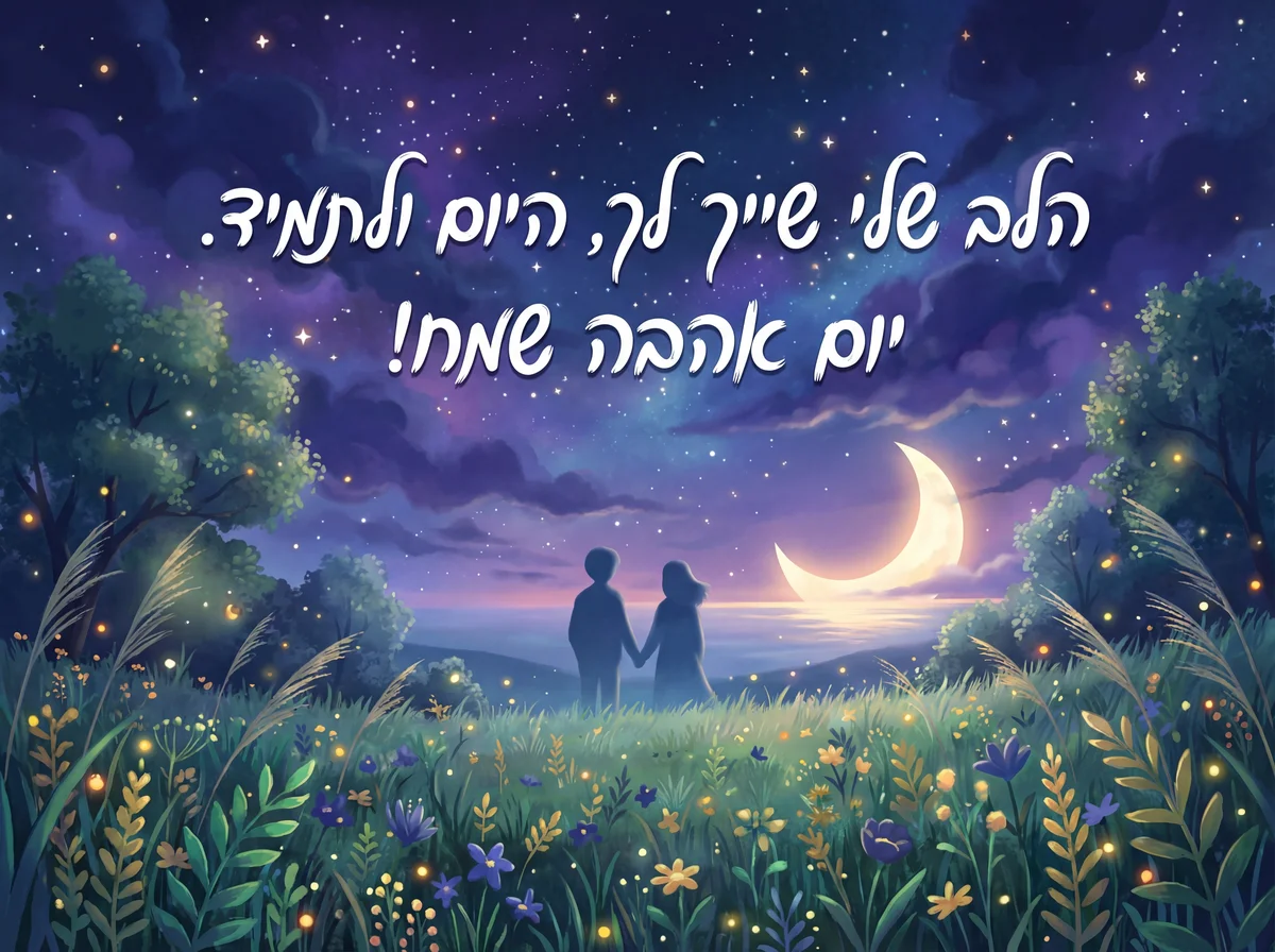 ברכה רומנטית ליום האהבה לבן/בת זוג