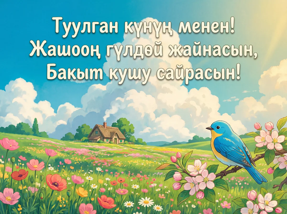 Туулган күнүң менен куттуктоо