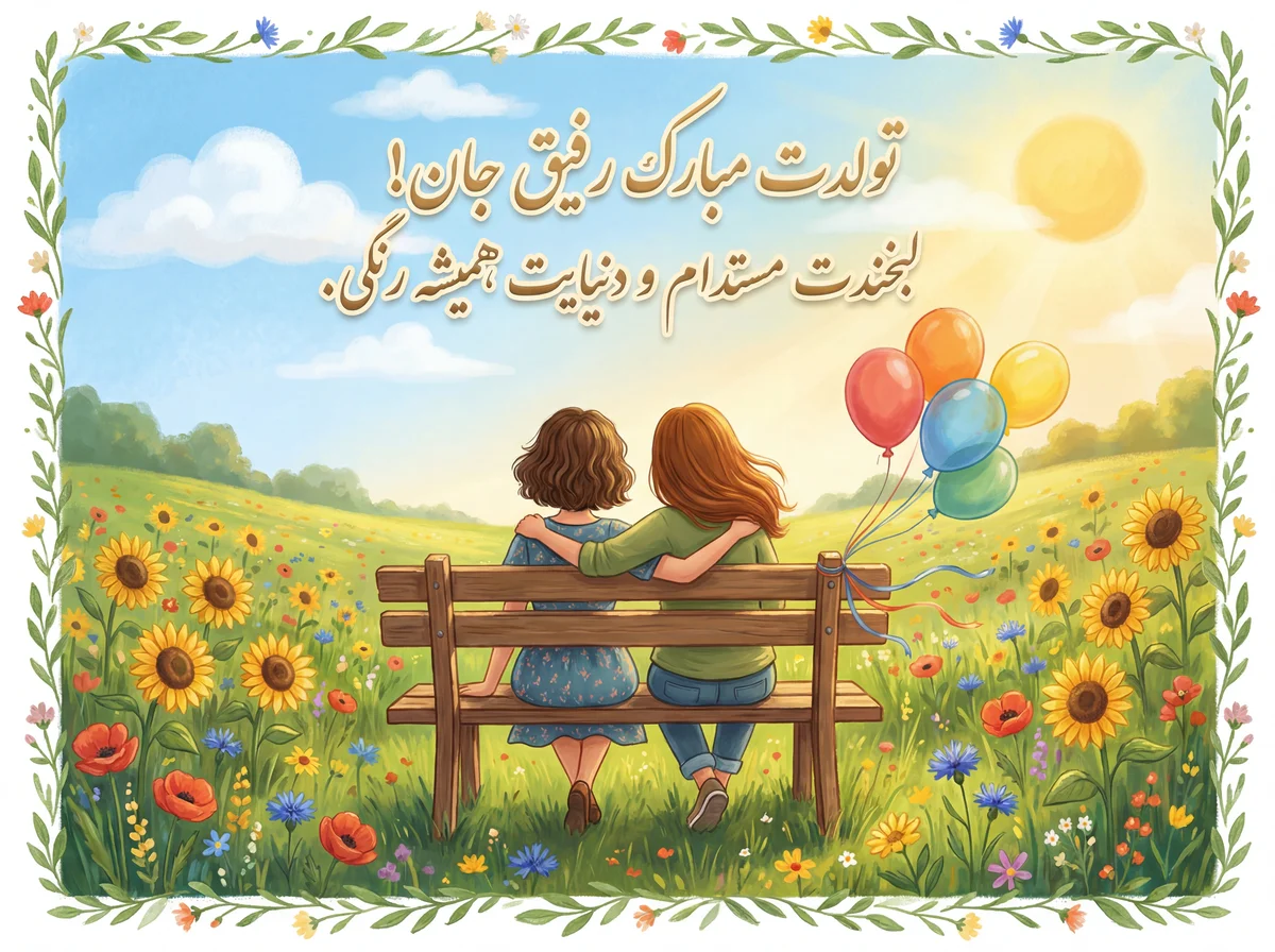 تبریک تولد برای دوست صمیمی