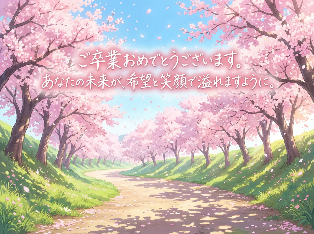 卒業のお祝いメッセージ